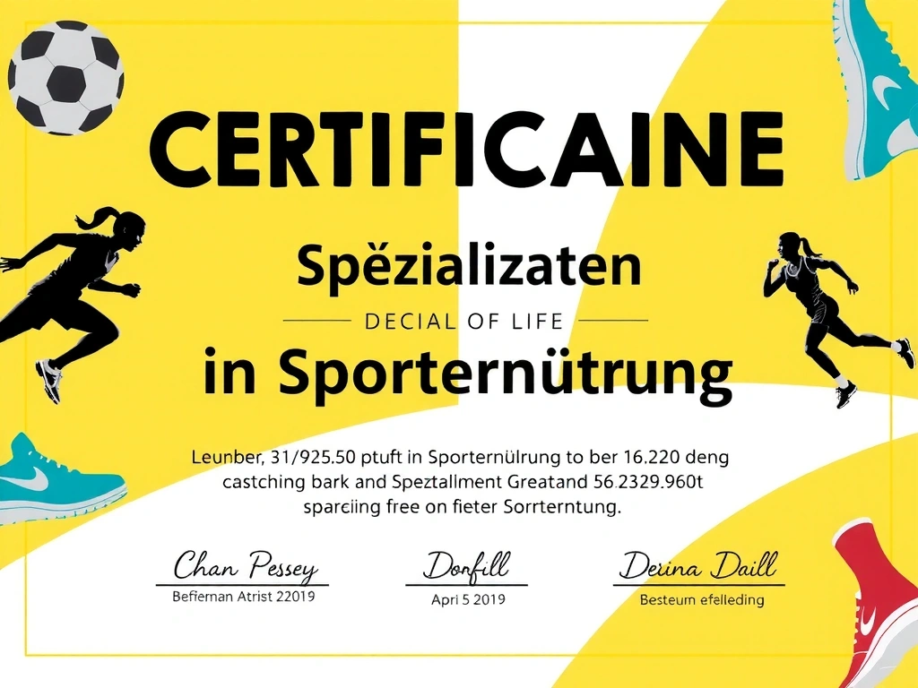 Zertifikat: Spezialisierung Sporternährung